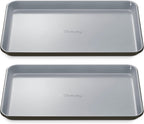 Caraway Non-Stick Ceramic Medium Baking Sheet - Naturally Slick Ceramic Coating - Non-Toxic, PTFE & PFOA Free - Perfect for Baking, Roasting, and More - Medium (15" x 10") - Black
