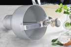 New Star Foodservice 37463 Commercial Grade Aluminum Pancake Dispenser with Stand, Silver