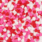 Heart Sprinkles For Cake Decorating, Red Pink and White Edible Mix Baking Candy, 150g/5.29oz, Ice cream, Cupcake Topper, Cookie, Mother's Day, Birthday, Valentine's Day, Wedding Party Supplies