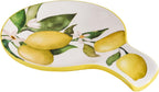 Bico Lemon Dreams Spoon Rest for Stove Top, Ceramic Spoon Holder for Kitchen Counter, Easy to Clean Coffee Spoon Rest Dishwasher Safe, Kitchen Cooking Utensil Rest for Ladles Spatula