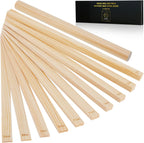 11 Pcs Pottery Rolling Pin Set, 5 Size Pottery Teaching Rolling Mud Stick Guide and Wooden Clay Roller, Pottery Tools for Precise Polymer Clay Thickness Measurement, Clay Tools Gifts Craft