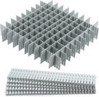 acDesign 40Pcs Grid Drawer Dividers, Adjustable Drawer Organizer for Socks, Underwear, Lingerie, Makeup, Bedroom Office Kitchen Storage (Grey)