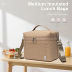 NOL Natural Organic Lifestyle Insulated Lunch Bags for Women Cooler Bag Lightweight Nylon Waterproof Lunch Box For Work
