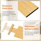 Lifewit 8 Pack 6" Deep Bamboo Drawer Dividers, 13-16.5" Expandable Drawer Organisers for Clothes, Adjustable Dresser Drawer Divider, Clothing Drawers Separators for Dresser, Bedroom, Bathroom, Office