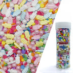 Popsicle Sprinkles Candy Mix Size Edible Pearls Cake Decorations Cupcake Toppers Cookie Decorating Perfect for Wedding Party Valentine Halloween Christmas Supplies 4.58OZ