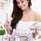 Soup Ladle - Stainless Steel Ladle Spoon，13.8" Large Durable Metal Ladel for Serving or Cooking, Stirring, Wok & Soup, Professional Heavy Duty kitchen Utensils [Heat Resistance, Integral Forming]