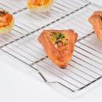 2-Pack Cooling Racks for Baking, 10x15 Inch Heavy Duty Stainless Steel Wire Baking Rack for oven cooking, Oven Safe Cookie Cooling Rack Set, Fits Half Sheet Pan, Dishwasher Safe & Non-Toxic