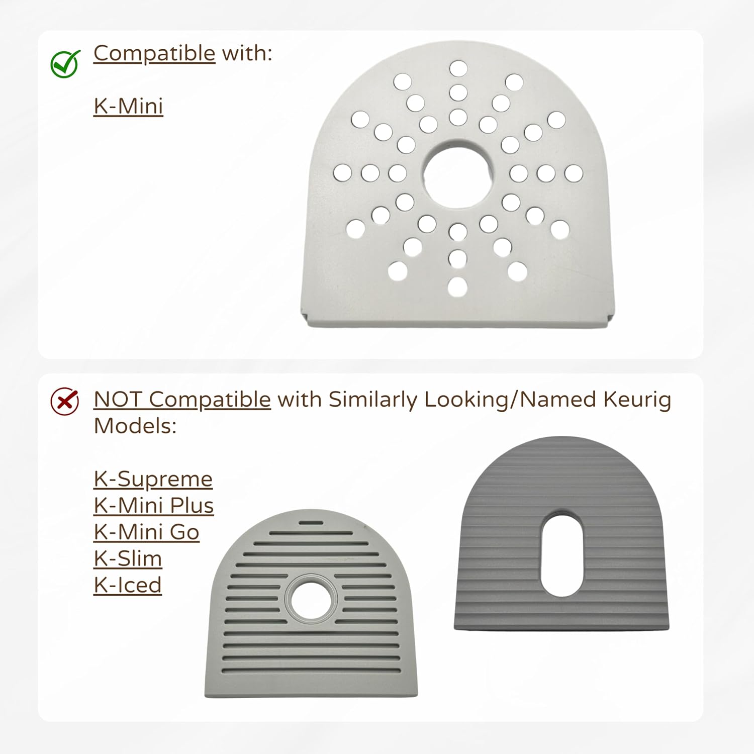 Drip Tray Mug/Cup Riser Made for the Keurig to Reduce Splashes - Riser Only (Black, K-Mini 1.7 inches Tall)