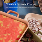 Our Place Griddle Pan - Versatile Nonstick Ceramic Sheet Pan & Stovetop Griddle | Toxin-Free, Dual-Use, with Ergonomic Handles | 5 Qt Capacity, Oven Safe up to 450°F | Steam