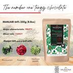 Valrhona Premium Baking Chocolate Discs (Feves), Dark Chocolate MANJARI 64% Cacao Single Origin, and Creamy Blonde Chocolate DULCEY 35% with Caramel Cookie Flavor Notes, for Cookies, Cakes, and more