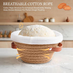 Bread Proofing Basket, 5 Inch Mini Bread Basket Set of 6, Sourdough Bread Baking Supplies, Sourdough Starter Kit, Sour Dough Starter Kits, Baking Gifts for Women, Sourdough Proofing Basket
