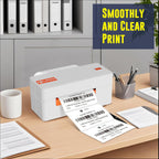 L LIKED 4" x 2" Direct Thermal Labels, Permanent Adhesive Barcode Shipping Labels & Compatible with Rollo, Zebra and Other Desktop Printers (1 Roll, 750 Labels)