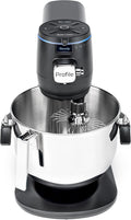GE Profile Smart Stand Mixer, Built-In Smart Scale & Auto Sense Technology, 7qt Stainless Steel Bowl, 11 Speed, Includes Dough Hook, Beater, 11-Wire Whip, WiFi Connected, Carbon Black