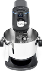 GE Profile Smart Stand Mixer, Built-In Smart Scale & Auto Sense Technology, 7qt Stainless Steel Bowl, 11 Speed, Includes Dough Hook, Beater, 11-Wire Whip, WiFi Connected, Carbon Black