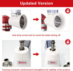 Updated Shredder Cheese Grater Attachment for KitchenAid Stand Mixers, Salad Machine with Vegetable Slicer, Salad Maker, Food Slicers Slicer Shredder Attachment with 4 Blades Dishwasher Safe