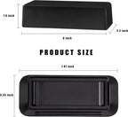 Butter Dish with Lid for Countertop, Butter Dish with Knife, Butter Keeper for Kitchen or Fridge, Bamboo Fiber Butter Tray, Butter Holder for 1 Stick Butter, BPA-free, Dishwasher Safe(Black)