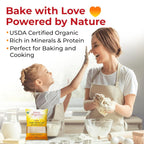 Darsa Organics White Rice Flour - Premium Organic, USDA Certified, Non-GMO, Gluten-Free Rice Powder for Baking & Cooking, Chemical-Free, Long Shelf Life, Food Grade Pouch - 2 lb (908g)