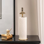 1 Luxurious Brass Angel Paper Towel Holder countertop, Kitchen Bathroom Gold Paper Towel Holder - Sturdy, Durable, Elegant Kitchen and Bathroom Home Decoration