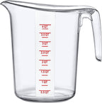 Amazing Abby - Melissa - 128-Ounce Plastic Measuring Pitcher (1-Pack), 16-Cup (4-Quart) Food-Grade Measuring Jug, Unbreakable, Stackable, Dishwasher-Safe, Great for Oil, Vinegar, Flour, and More