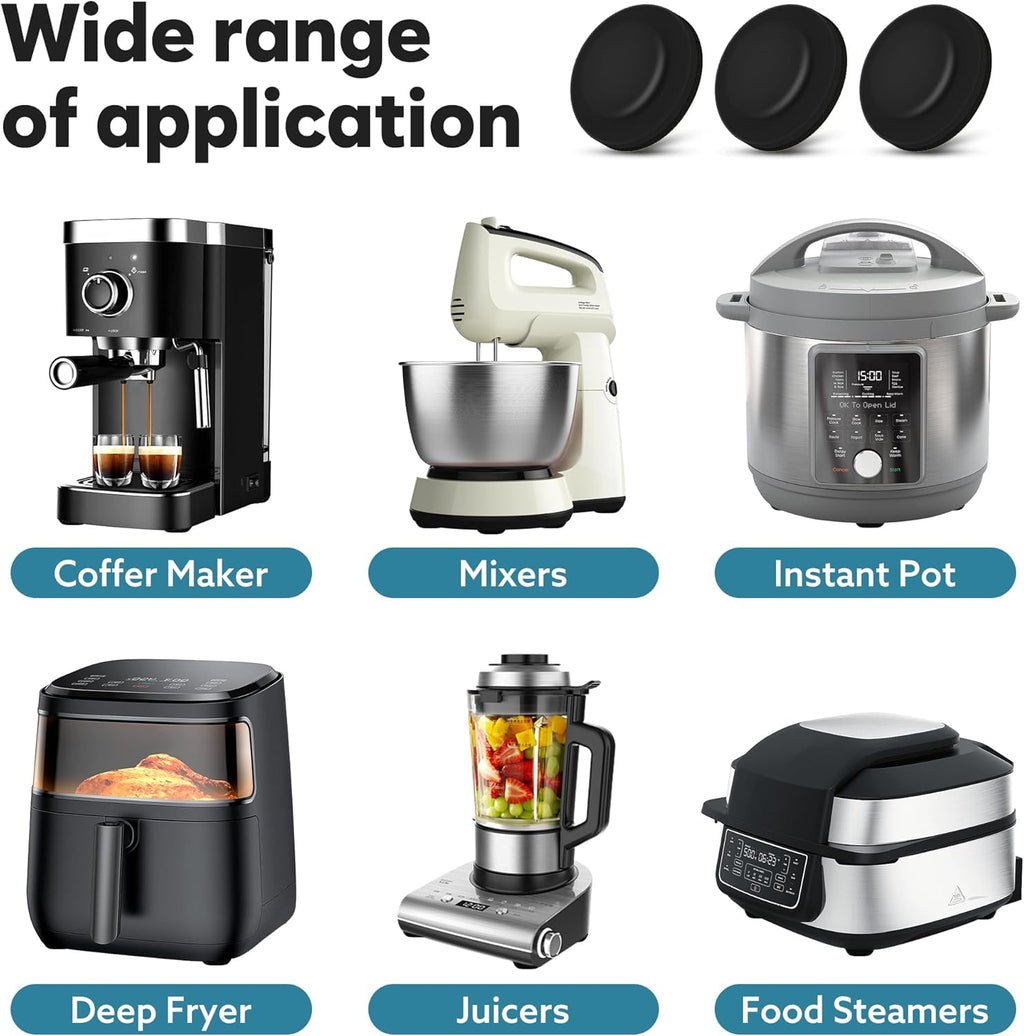 Appliance Sliders for Kitchen Appliances 24 PCS Self-Adhesive Small Accessories Hacks Easy to MovIing & Space Saving Kitchen Must Have Gadgets