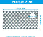 1 Pack Silicone Sink Mat, Non-Slip Kitchen Sink Protectors, Heat Resistant Mat, Easy Clean for Kitchen All Homeowners