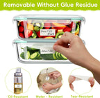 1200 Blank Removable Freezer Labels Water Oil Resistant with Perforation Line for Easy Distribution and Use,Apply Food containers Jars,and Kitchen Pantry Organization (1 "x 2")
