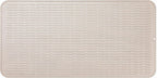 Silicone Dish Drying Mat for Multiple Usage,Easy clean,Eco-friendly,Heat-resistant Silicone Mat for Kitchen Counter or Sink,Refrigerator or Drawer Liner Tapioca 5XL 36inches x 18inches