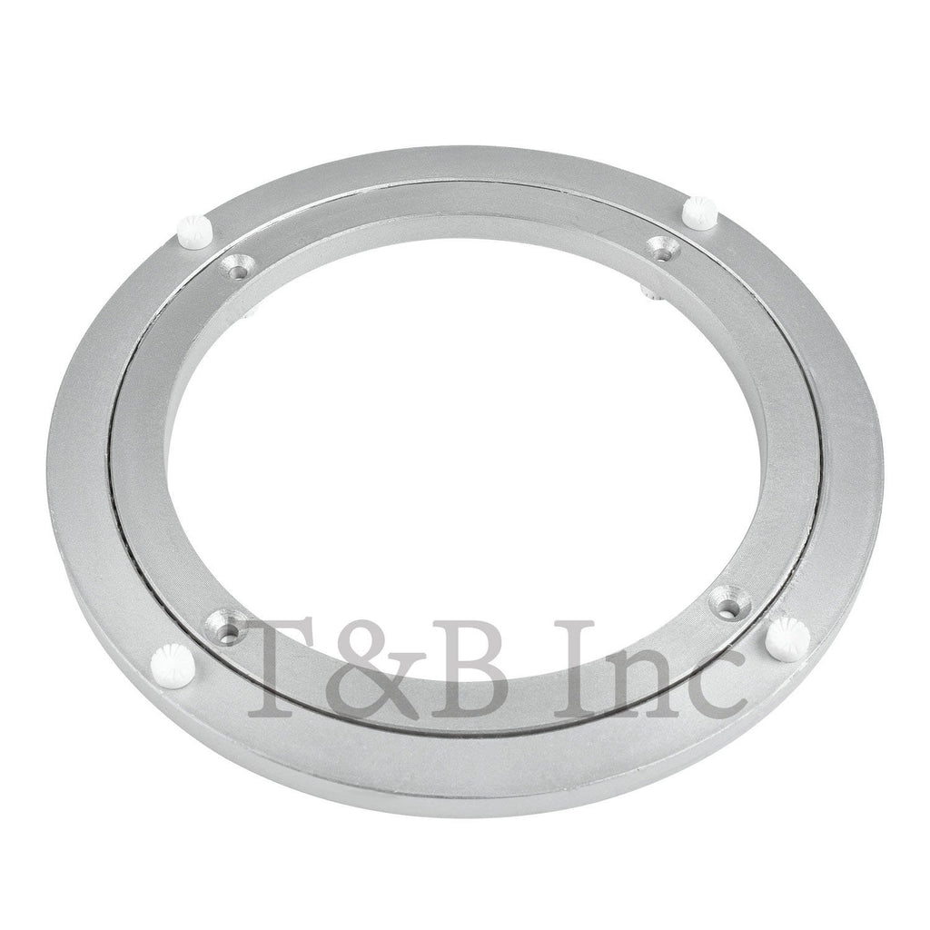 TamBee 10 Inch Lazy Susan Bearing Base - 150lb Capacity Aluminum Heavy Duty Lazy Susan Turntable Mechanism Kit for Smooth Rotation, Universal Hardware for DIY Furniture, Table (Base Only)