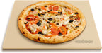 Pizza Stone For Oven and Grill 13 Inch, Baking Stone For Bread Thermal Shock Resistant BBQ Grilling Square Pizza Pan Cordierite Cooking Pan with PE Scraper
