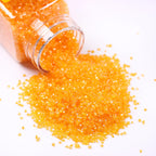 Orange Sanding Sugar for Baking Edible Sparkling Sprinkles Coarse Sugar Crystals for Easter Cake Decoration Cookie Cupcake Topper Ice Cream Topping Supplies 150g/5.3oz