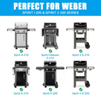 Full-Size Griddle Inserts for Weber Spirit 200 Series Gas Grills, Flat Top Griddle Replacement for Weber Spirit I & II E-210 S-210 E-220 S-220 Series, Carbon steel