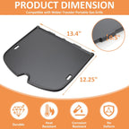 7034 Cast Iron Griddle for Weber 9010001 Traveler Portable Gas Grill, Replacement for Weber9010001, 9013001, 9020001 Gas Grill Accessories, Compatible with Weber Traveler Griddle Part