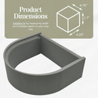 Drip Tray Mug/Cup Riser Made for the Keurig to Reduce Splashes - Riser Only (Gray, K-Supreme 1.7 Inches Tall)