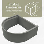 Drip Tray Mug/Cup Riser Made for the Keurig to Reduce Splashes - Riser Only (Gray, K-Slim 1.7 Inches Tall)