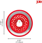 Joie Doodle Doo Kitchen Sink Strainer Basket, Fits All Standard Sinks, Stainless Steel, Cute Garbage Disposal Drain Cover, 4.5-Inch, Red Rooster