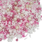 Sprinkles | Frozen in Sugar Sprinkle Mix | Blue Sprinkles | Confetti Sprinkles | Metallic Sprinkles | Snowflake Sprinkles | Cake Sprinkles (Pink)