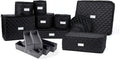 Covermates Keepsakes - Dish Storage Set - Padded Protection - ID Window - Stain Resistant - Machine Washable - China Storage, Black