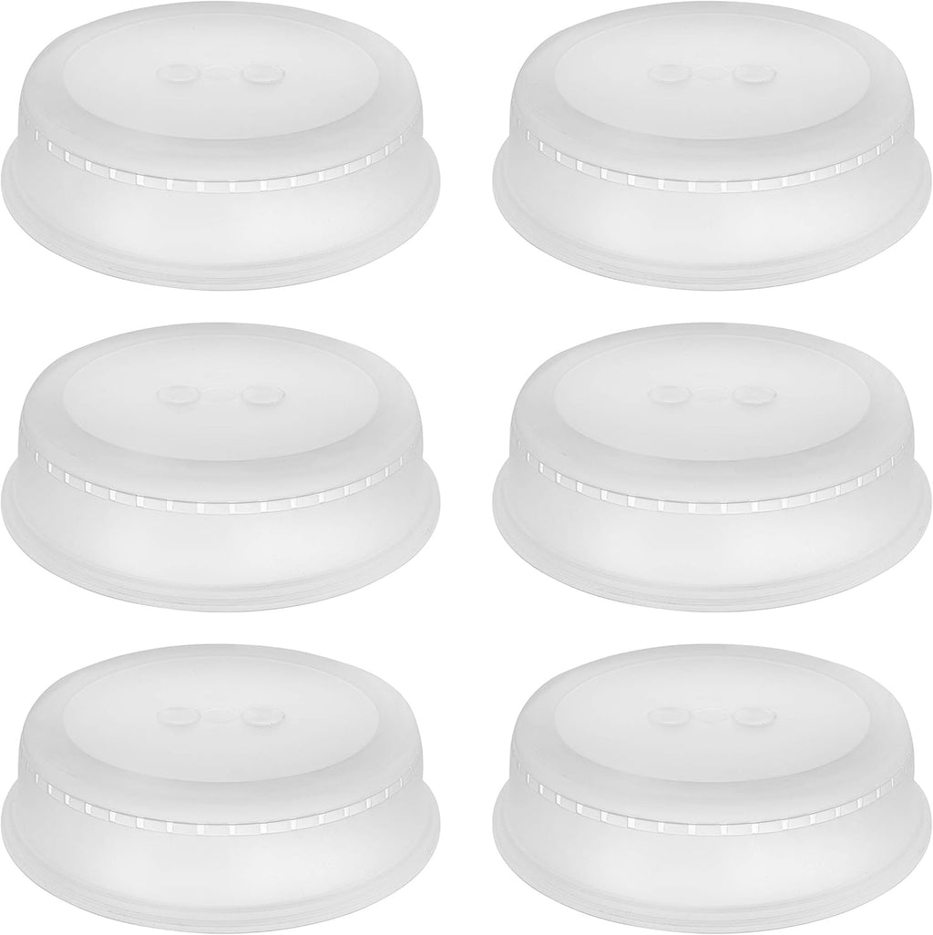 YBM Home Microwave Splatter Cover Keeps Your Microwave Spotless During Food Heating, Anti-Splatter Plate Lid Cover, BPA Free and Dishwasher Safe, 10 Inch ba291 Pack of 6
