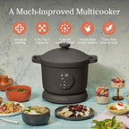 Our Place Dream Cooker | 6-quart Multicooker | 4 Versatile Modes | Pressure Cook, Slow Cook, Sear & Saute, Keep Warm | Hands-Free Steam Release | Tailored Control Panel | Char