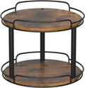 LAMU 12.2'' Wood Lazy Susan Turntable Organizer for Cabinet, 2 Tier Lazy Susan Spice Rack Organizer for Kitchen, Table Top, Countertop, Pantry, Bathroom