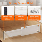 Lifewit 14 Pack Drawer Dividers 4" High, 11-17" Adjustable Drawer Organizers for Clothes, Expandable Dresser Separators in Bedroom/Bathroom/Kitchen/Fridge/Office Organization and Storage, Beige