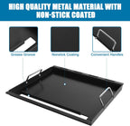 Full-Size Griddle Inserts for Weber Spirit 200 Spirit II 200 Series Grills Nonstick Flat Top Griddle with Handles for Weber Spirit E-210 E-220 S-210 S-220 GS4 Spirit II E-210 S-210 E-220 S-220 Series