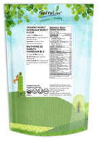 Food to Live Organic KAMUT Khorasan Wheat Flour, 2 Pounds – Stone Ground Powder, 100% Whole Grain Meal, Non-GMO, Kosher, Bulk