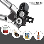 BYVOV Stainless Steel Can Opener Manual with Smooth Edge Heavy Duty Handle Easy Turn 9- Inch