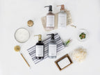 Emerson Soap Dispenser, Dish Soap Dispenser for Kitchen, Soap Dispenser Bathroom Set - Hand Soap Dispenser, Kitchen Soap Dispenser Set, Glass Soap Dispenser with Pump and Labels - 16 Oz | 2 Pack