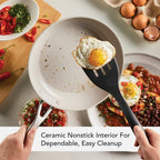 KitchenAid Hard Anodized Ceramic 9-Piece Nonstick Cookware Set – Includes Fry Pans, Saucepan, Stockpot, Durable, Even Heating, Oven Safe to 500°F, Pistachio