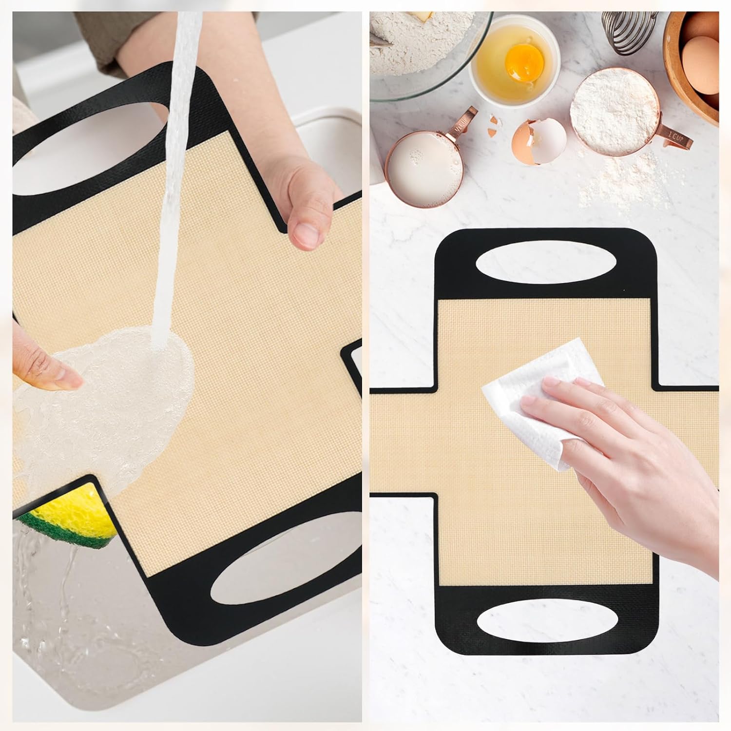 2 PCS Bread Pan Liners, Reusable Bread Liners for Baking, Food Grade Loaf Panliners, Non-Stick and Easy to Clean, Suitable for 9 * 5 inch Baking Pan