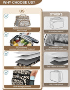 Lunch Box for Man Women, Insulated Lunch Bag Cooler Bag Leakproof Lunchbox Lunch Tote Bags with Removable Strap for Work School Picnic Travel (Leopard/12L