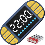 DOOMAY Digital Kitchen Visual Timer: 3.6'' Large LED Display, Magnetic, 3 Brightness, 4 Alarms and Volume, Memory Function, Countdown Count up for Cooking, Classroom, Home Gym, AAA Battery Included
