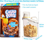 Cereal Containers Storage,2L Airtight Large Dry Food Storage Containers with Pouring Spout, Measuring Cup for Flour and Grain,BPA Free Plastic Dispenser ((1pcs) White-67oz)